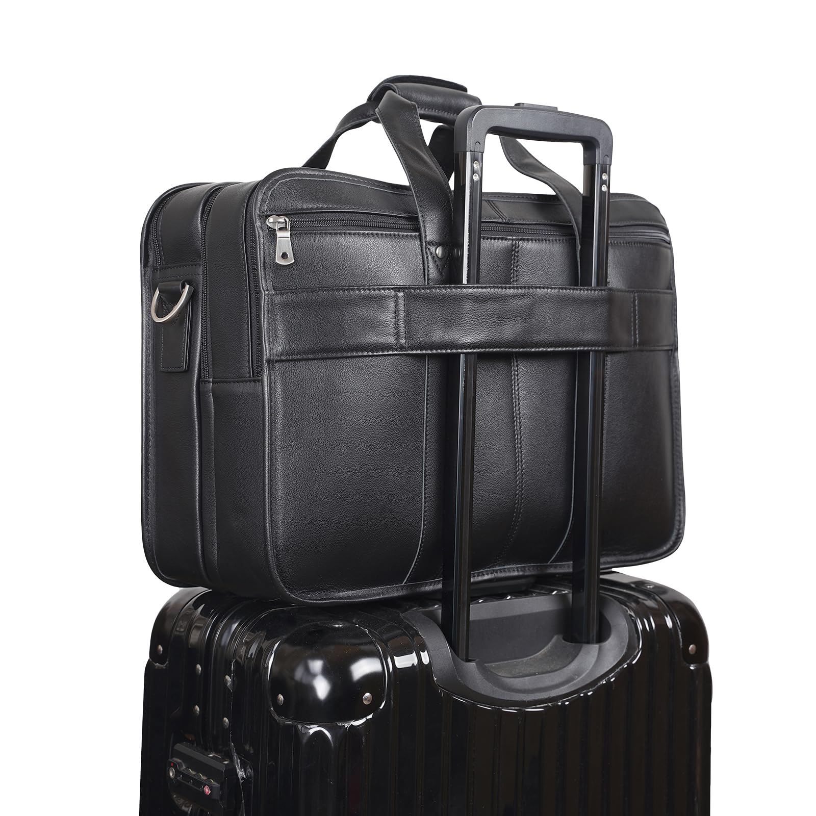 Amazon.co.jp: Polare メンズ 17インチ フルグレインレザー